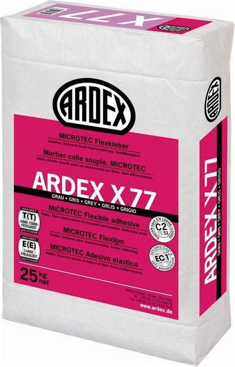 Ardex X 77 Tegellijm 25 Kg Binnen Buiten Microtec Bol