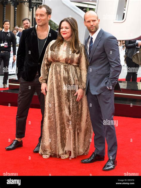 Melissa Mccarthy Jude Law And Jason Statham Attends The European