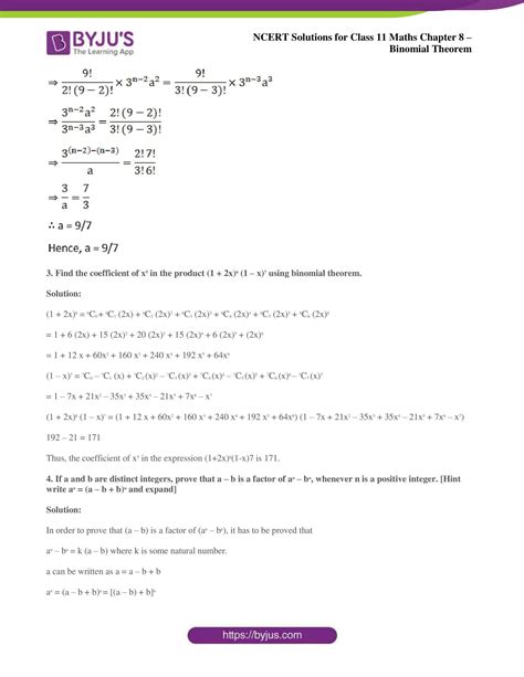 Ncert Solutions Class 11 Maths Chapter 8 Binomial Theorem Miscellaneous