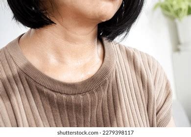 Sweating Woman Wet Cloth Feeling Hot Stock Photo 2279398117 Shutterstock