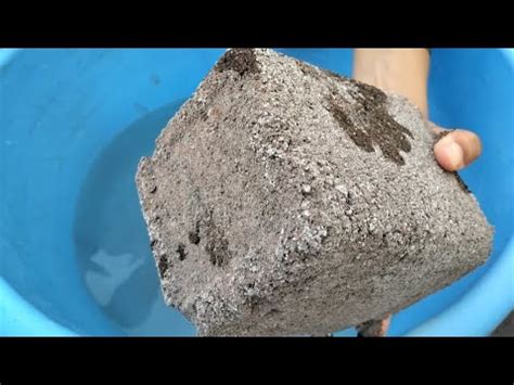 Charcoal Sand Chunk S Shape S Crumbling In Water ASMR YouTube