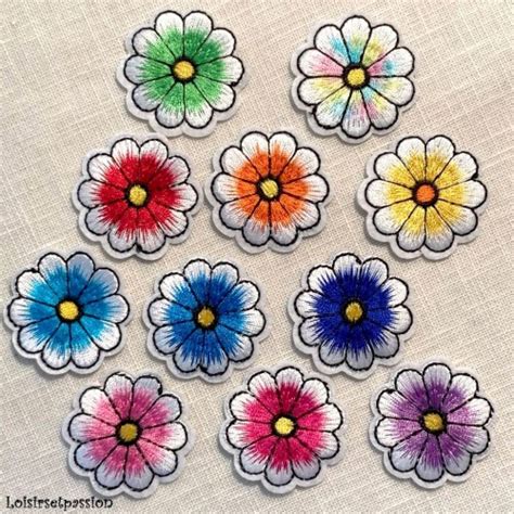 Cusson Patch Fleur Rosace Multicolore Cm Applique Brod E