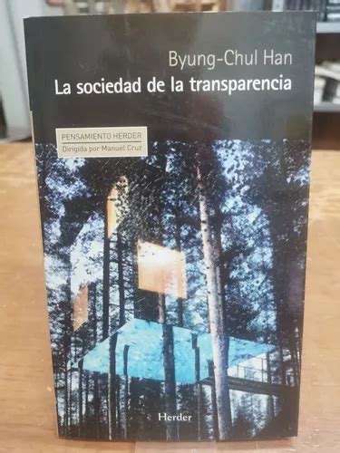 La Sociedad De La Transparencia Byung Chul Han Herder En Venta En