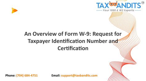 An Overview Of Form W 9 Request For Taxpayer Identification Number And Certification By Samuel