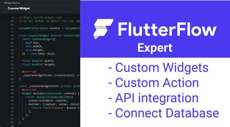 Help You With Flutterflow Custom Widget Action Or Api By Timothynjeru