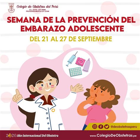 SEMANA DE LA PREVENCIÓN DEL EMBARAZO ADOLESCENTE Colegio de Obstetras