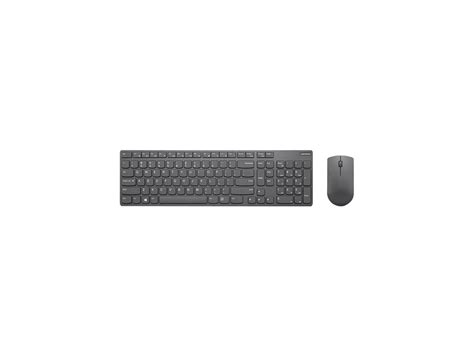 Lenovo Professional Ultraslim Wireless Combo Keyboard And Mouse Black