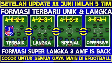 INILAH 5 FORMASI TERBARU UNIK SUPER LANGKA DI EFOOTBALL 2023 SETELAH