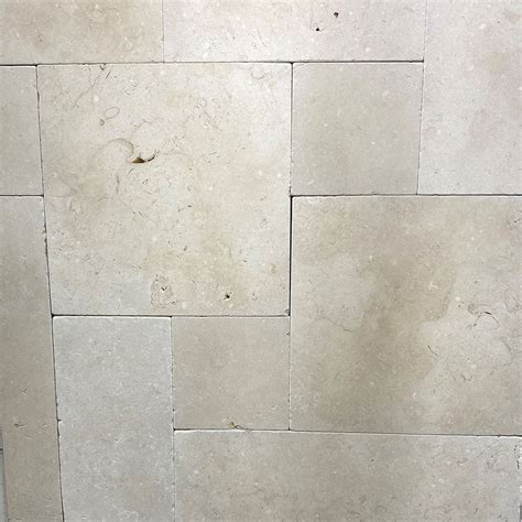 Portland Tumbled Limestone French Pattern Natural Stone Pavers 30mm