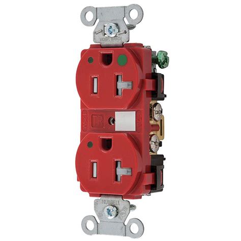 Straight Blade Devices Tamper Resistant Duplex Receptacle Hospital Grade Hubbell