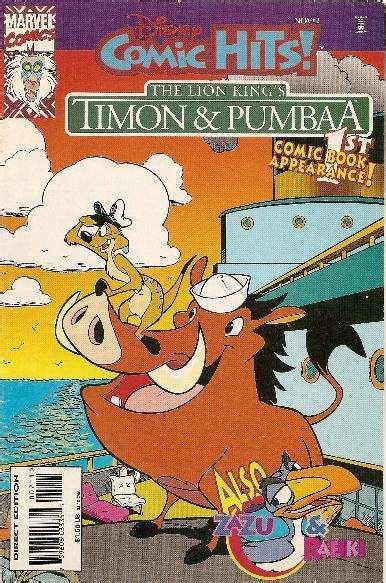 Disney Comic Hits 2 Vfnm Marvel Lion Kings Timon Pumba Comic Books Modern Age Marvel