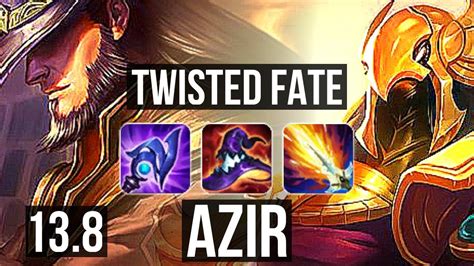 TF Vs AZIR MID 5 2 10 1 1M Mastery KR Diamond 13 8 YouTube