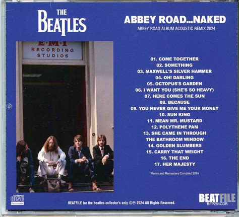 The Beatles Abbey Road Naked BEATFILE Abbey Road Album Acoustic Remix 2024