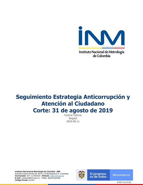 Pdf Seguimiento Estrategia Anticorrupci N Y Atenci N Al