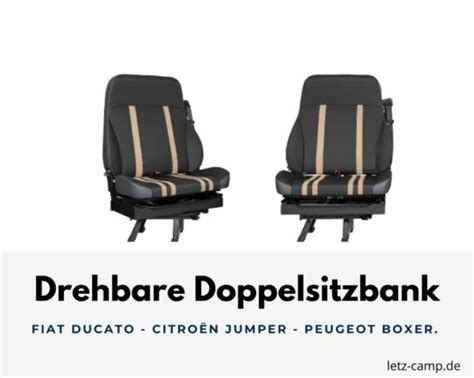 Drehkonsole Doppelsitzbank Ducato Letz Camp De