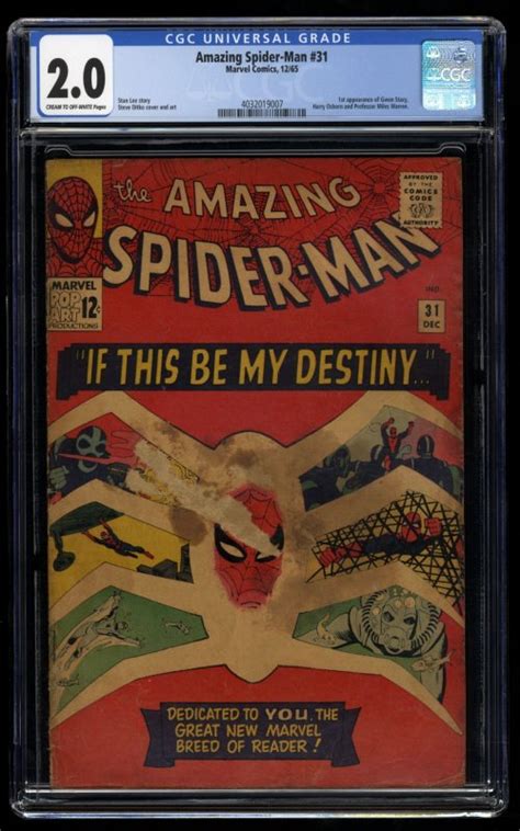 Amazing Spider Man Cgc Gd St Appearance Gwen Stacy Comic