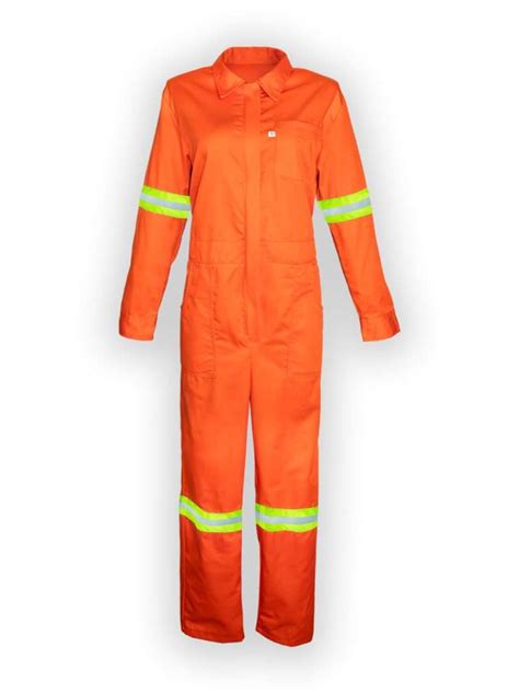 Overol Naranja Con Reflejante Dama Mdz Uniformes