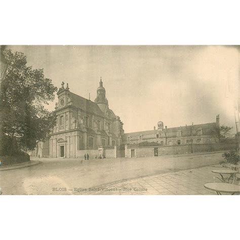 41 BLOIS 3 X Cpa Eglise Saint Vincent De PAUL Rue Gallois 1907 Cartes