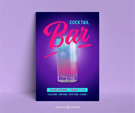 Descarga Vector De Nueva Plantilla De Cartel De Bar De C Cteles