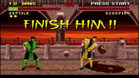 Replay Mortal Kombat Ii Snes Reptile Very Hard No Continues