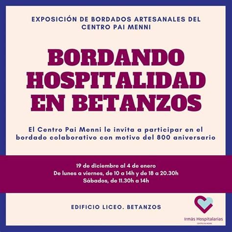 Bordando Hospitalidad En Betanzos Centro Pai Menni Betanzos