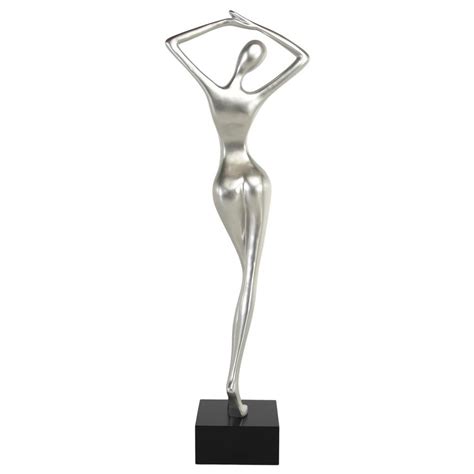 Sensual Silver Floor Sculpture El Dorado Furniture