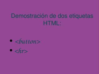 Etiquetas Html Ppt