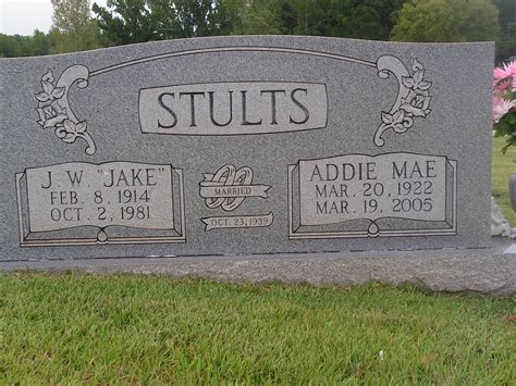 J W Jake” Stults 1914 1981 Find A Grave Memorial