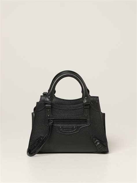 Balenciaga Borsa Neo Classic City Mini In Pelle Martellata Nero Borsa Mini Balenciaga