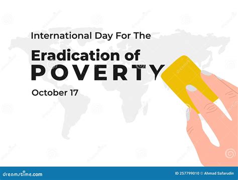 International Day For The Eradication Of Poverty Poster On October 17