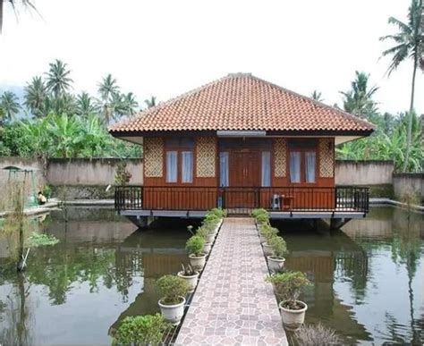 10 Ide Desain Rumah Diatas Kolam Ikan Yang Minimalis Asri