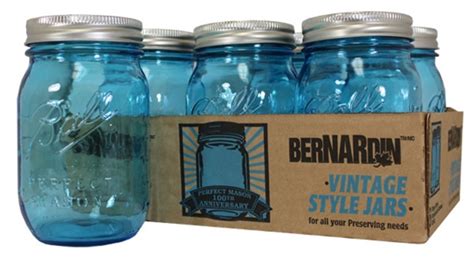 Bernardin Home Canning Because You Can Limited Edition Blue Vintage Jar