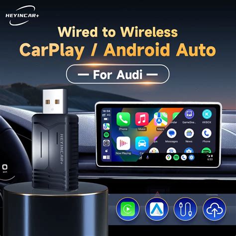 Heyincar Adaptador Inal Mbrico En Para Coche Caja De Carplay Con