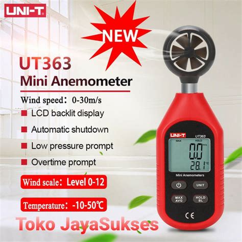 Jual UNI T UT363 MINI ANEMOMETER DIGITAL ALAT UKUR KECEPATAN ANGIN UT