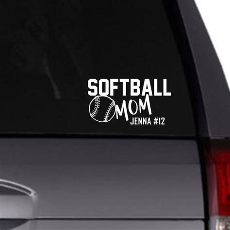 Softballmom Decal Etsy