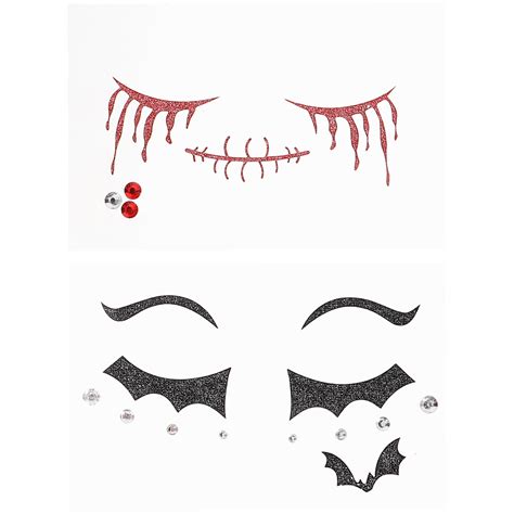 Props Decor Halloween Presents T Face Tattoo Sticker Tattoos For