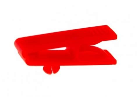 Pince Crocodile Plastique Rouge