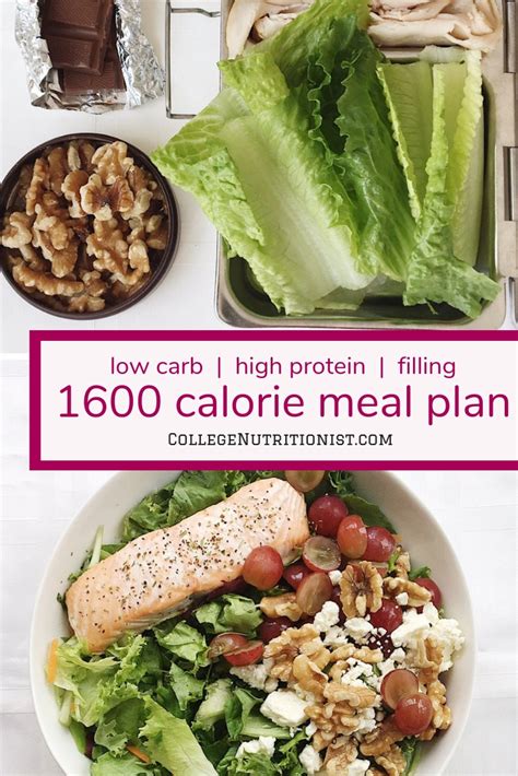 1600 Calorie High Protein Low Carb Meal Plan With Chocolate For Lunch And Snack