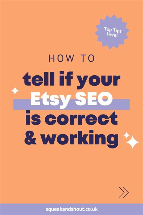 Etsy Seo Tips How To Tell If Your Etsy Seo Is Correct And Working