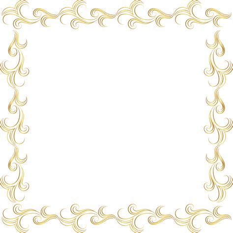 Diseño De Marco Cuadrado Dorado Png Cuadrado Diseño Dorado Dorado