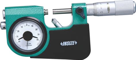 INSIZE Indikerande mikrometer 0 25 mm Med finmätur Utv analoga