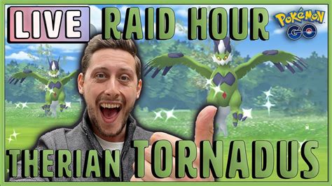 The Shiny Is Actually On Therian Tornadus Pokemon Go Raid Hour Live