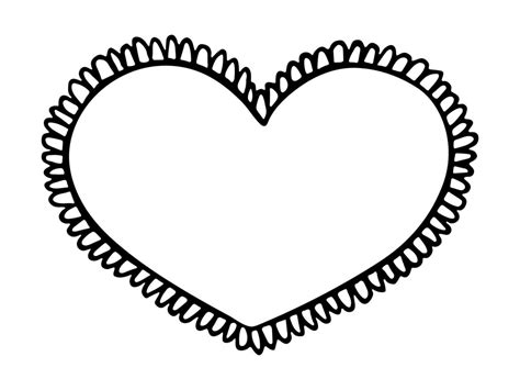 Simple Hand Drawn Heart Illustration Cute Valentines Day Heart Doodle Love Clipart 8157037