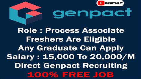 Genpact Bulk Hiring Freshers Genpact Off Campus Placement 2022