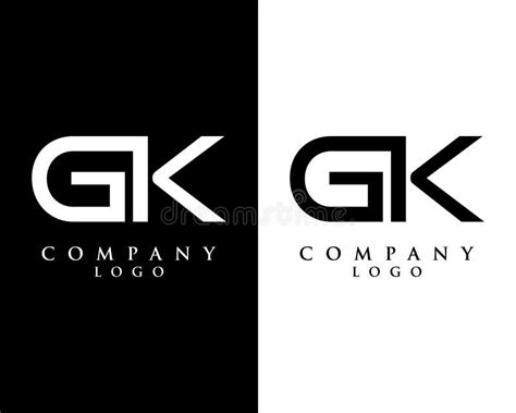 Vetor De Design Do Modelo De Logo Gkkg Inicial Ilustra O Do Vetor