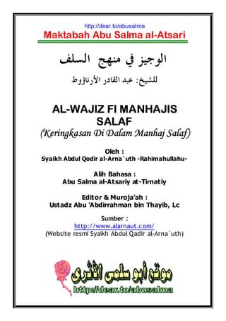 Al Wajiz Fi Manhajis Salaf Pdf