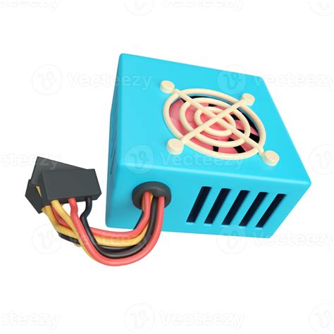 Pc Power Supply 3d Illustration Icon 13091376 Png