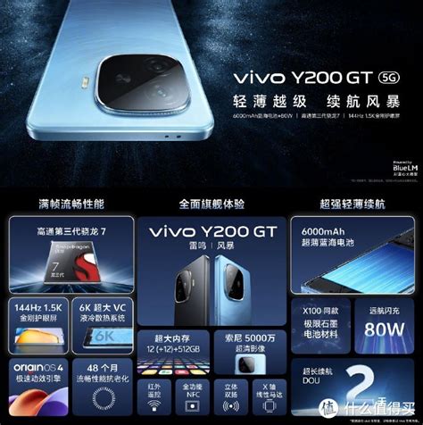 外观高端大气！vivo Y200系列搭载超大蓝海电池，千元档新机首选手机什么值得买