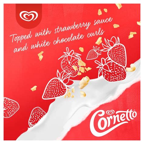 Cornetto Strawberry Ice Cream Cones Ocado