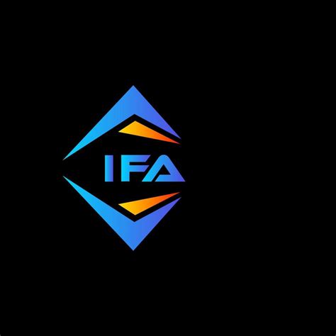 IFA abstract technology logo design on white background. IFA creative ...